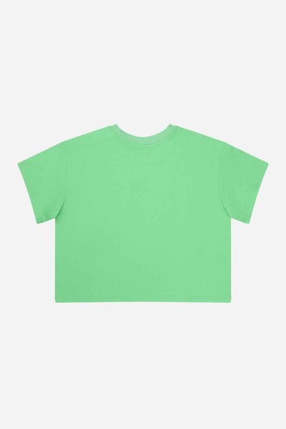 Adult 40th Anniversary Graphic Boxy T-Shirt Green