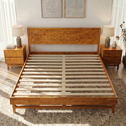 Elara Solid Wood Bed Frame