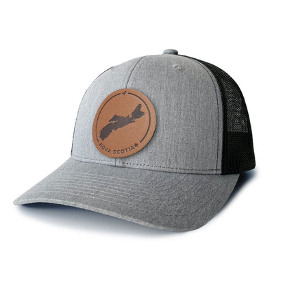 Nova Scotia Leather Patch Trucker Hat