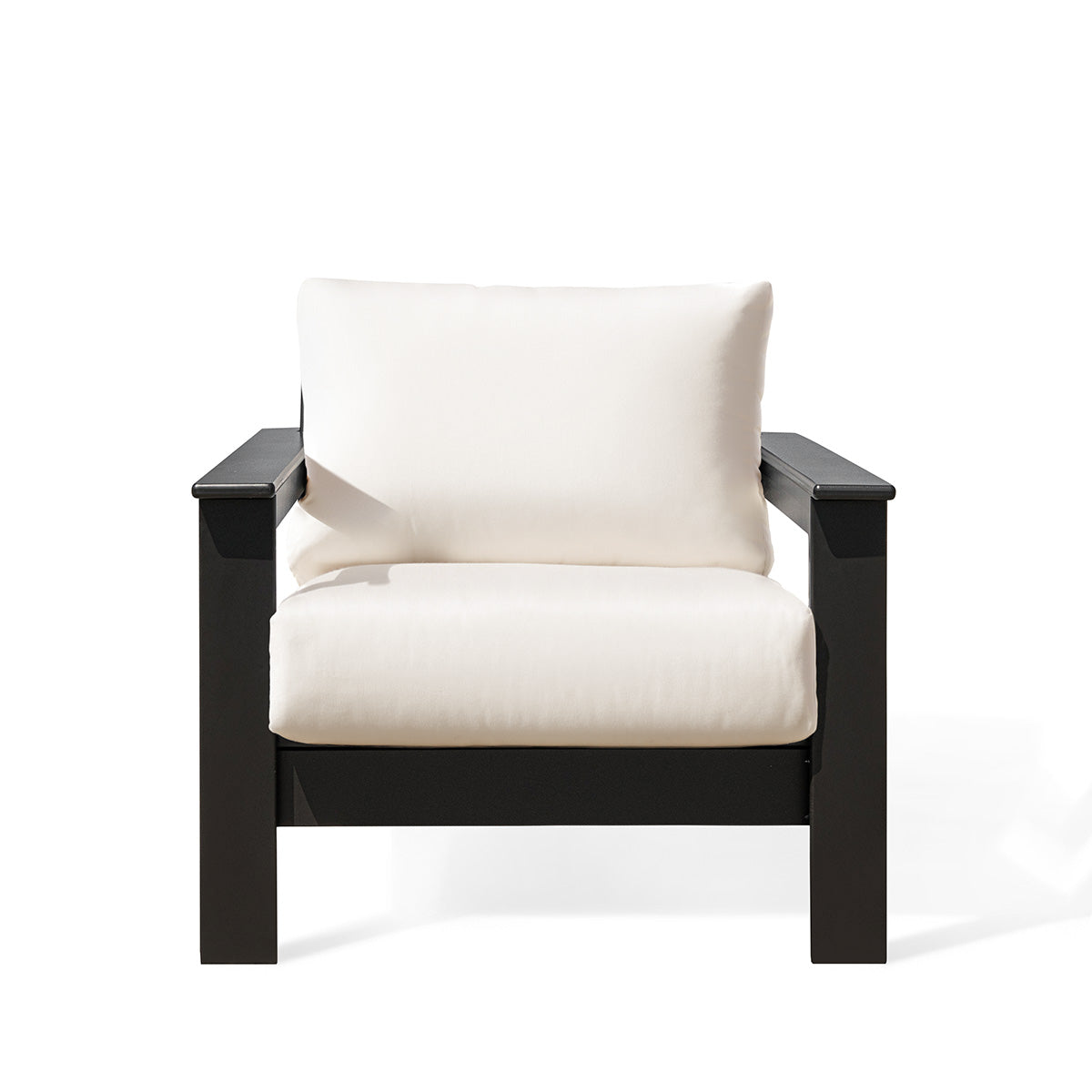 Hickory Polymer Outdoor Club Chair with Sunbrella® Cushions - AURABAGS SHOP