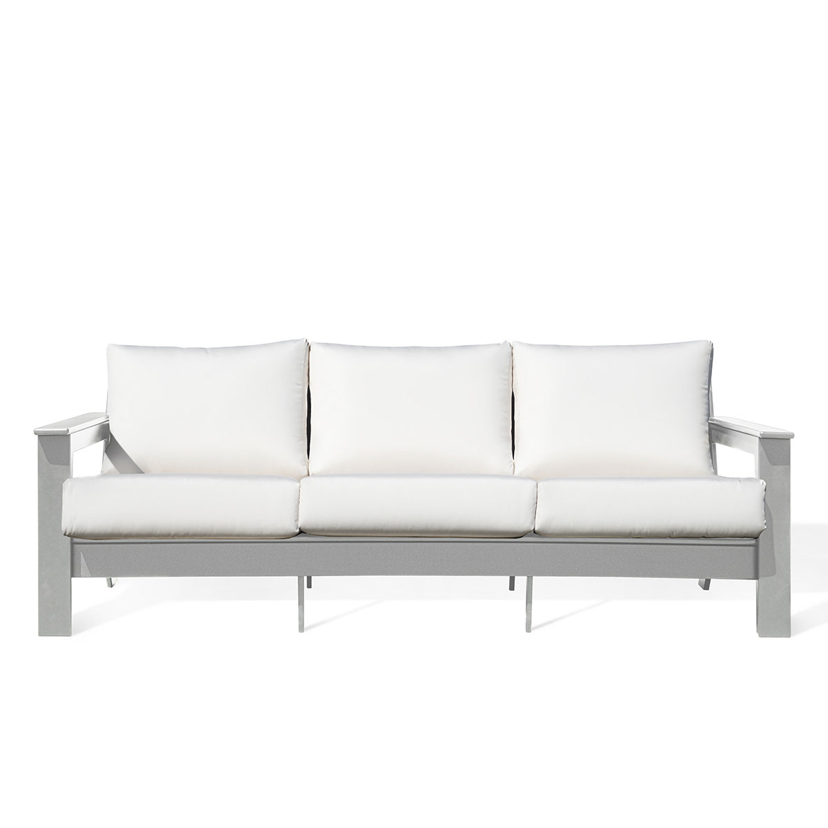 Hickory Polymer Outdoor Sofa with Sunbrella® Cushions - AURABAGS SHOP