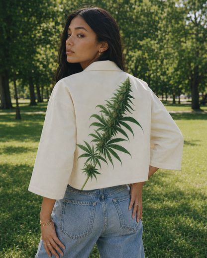 Flora Women's Cropped Jacket | Cotton