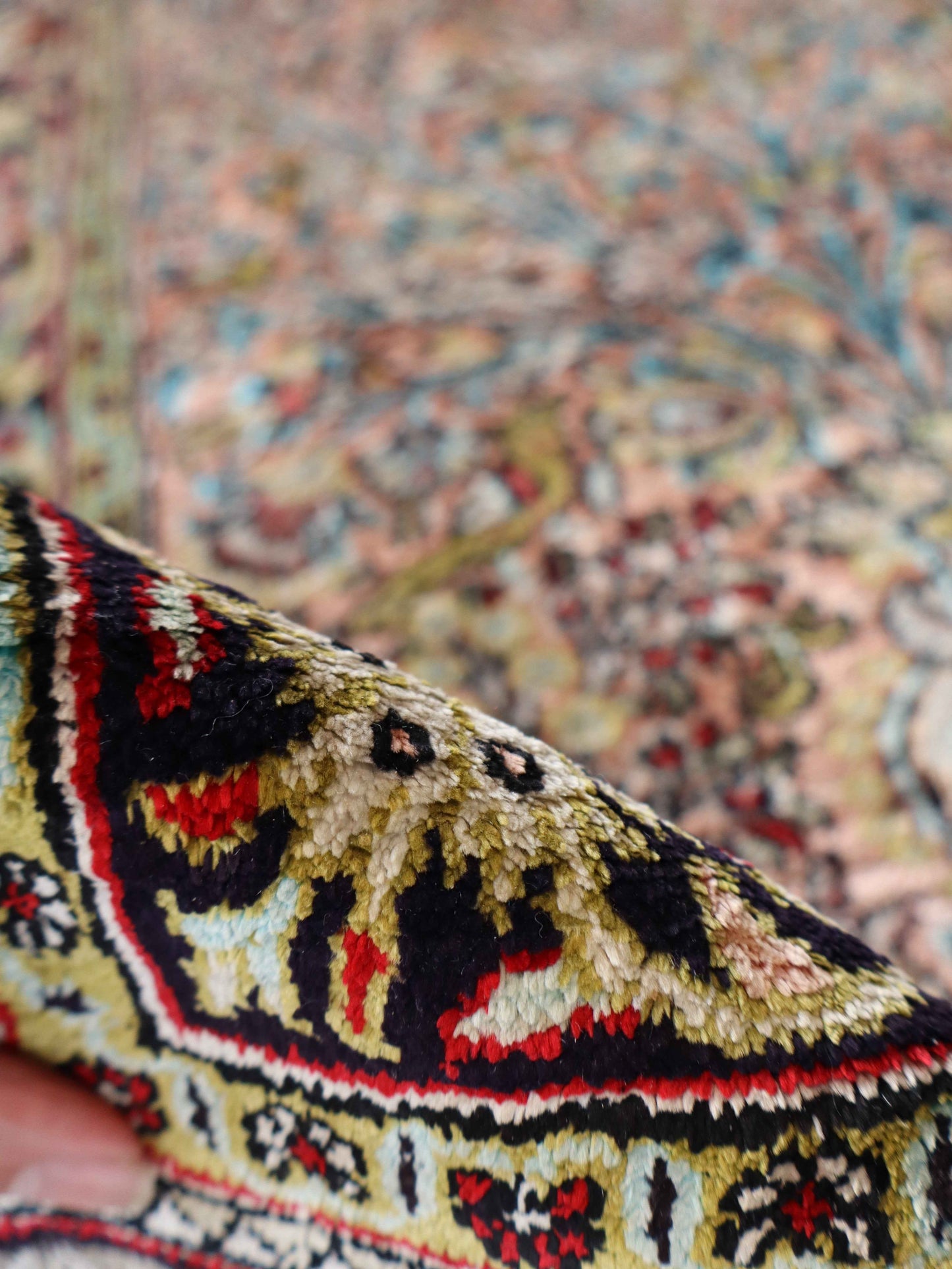 On Hold - Persian Qum Pure Silk Rug | 2' 7" x 4' 3"