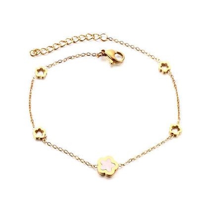 Pearl Blossom Chain Bracelet