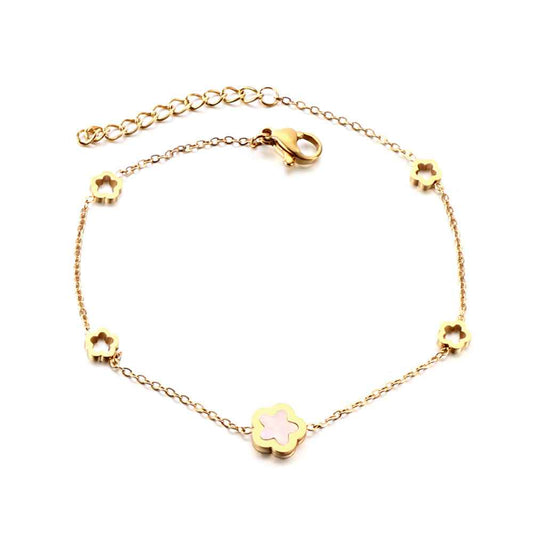 Pearl Blossom Chain Bracelet