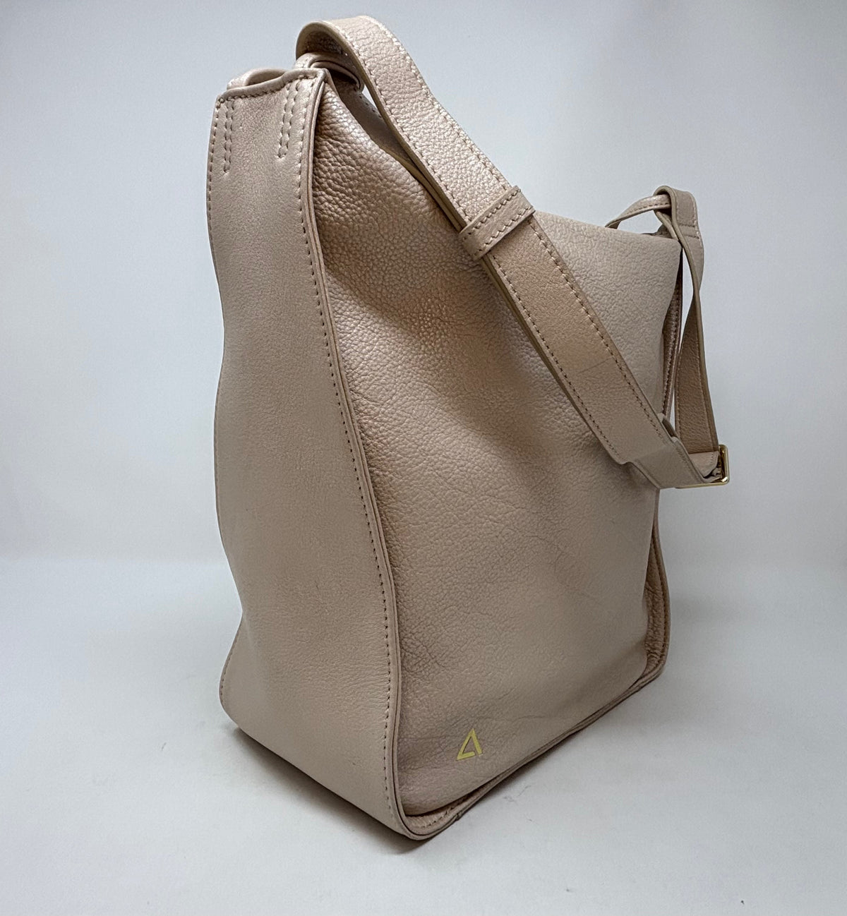sac à main souple en bandoulière, champagne | Julie