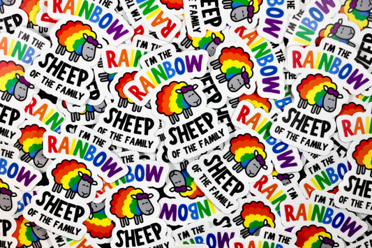 Rainbow Sheep Sticker