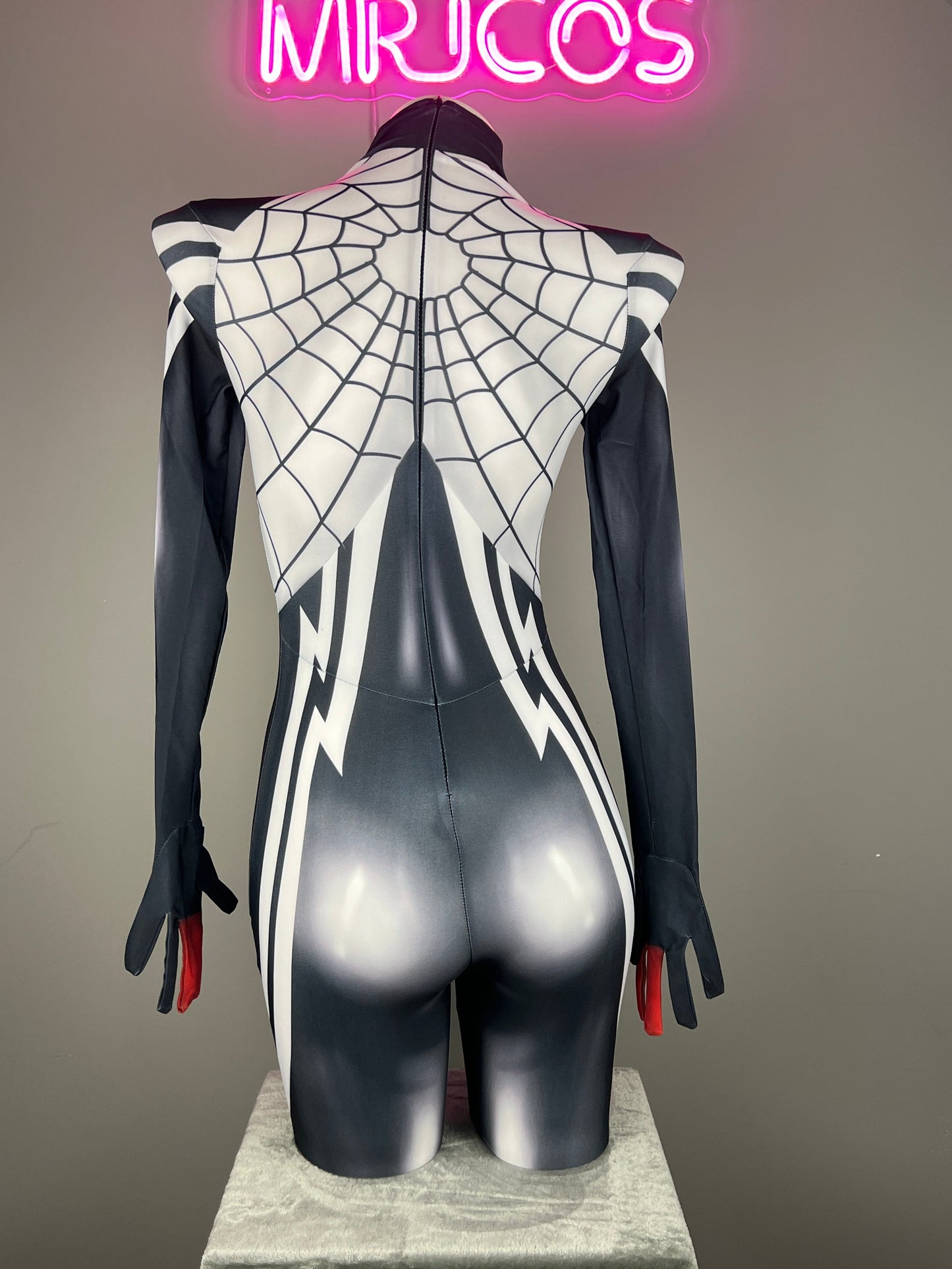Super Hero Spider Cindy Cosplay Full Bodysuit Halloween Costume Zentai