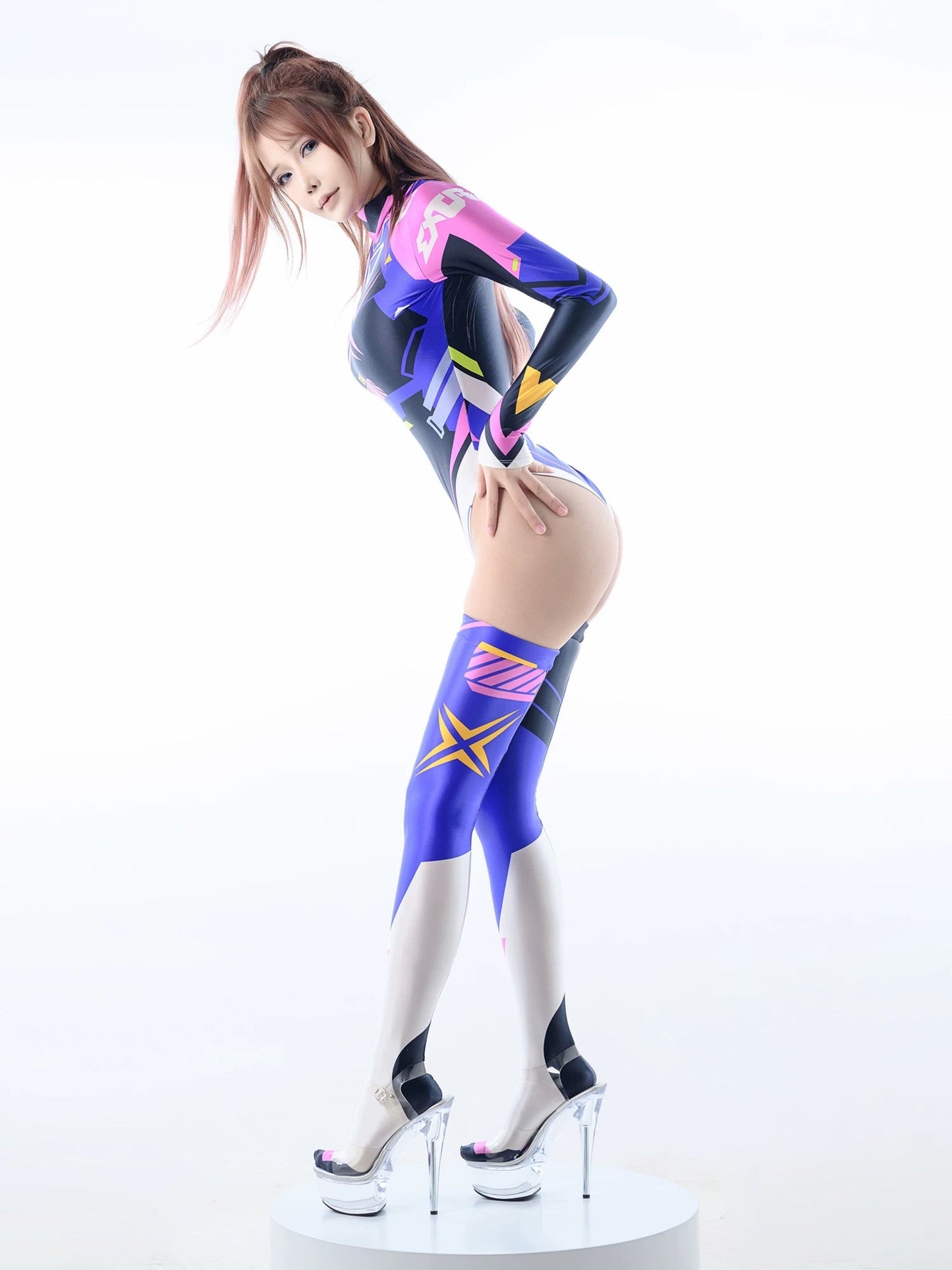 Anime Sci-fi Spandex Swimwear Racing Suit Wet Suit Race Queen Costume