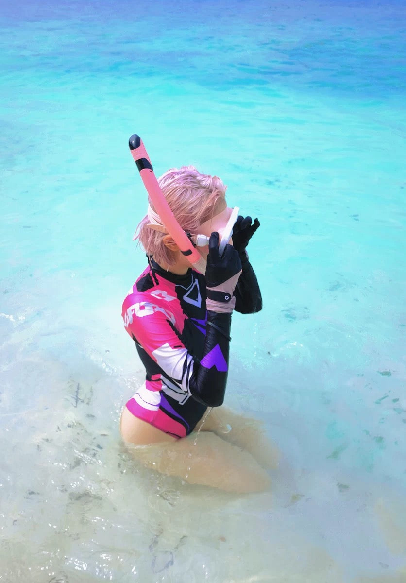 Anime Sci-fi Spandex Swimwear Racing Suit Wet Suit Race Queen Costume