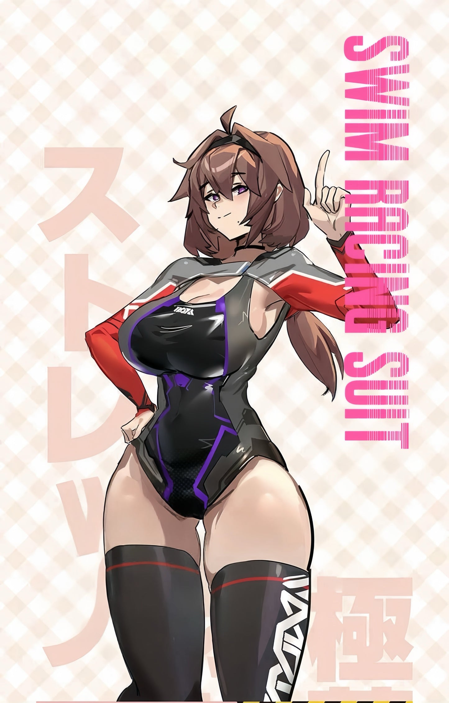 Anime Sci-fi Spandex Swimwear Racing Suit Wet Suit Race Queen Costume