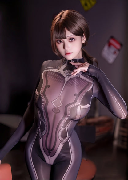 Anime Superhero Eve 10D Sheer Bodystocking - Ultra-Thin Cosplay Lingerie