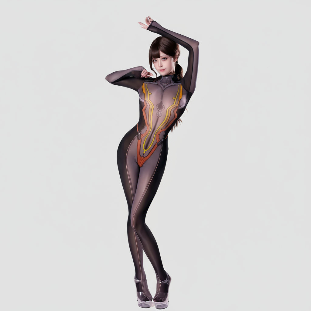Anime Superhero Eve 10D Sheer Bodystocking - Ultra-Thin Cosplay Lingerie