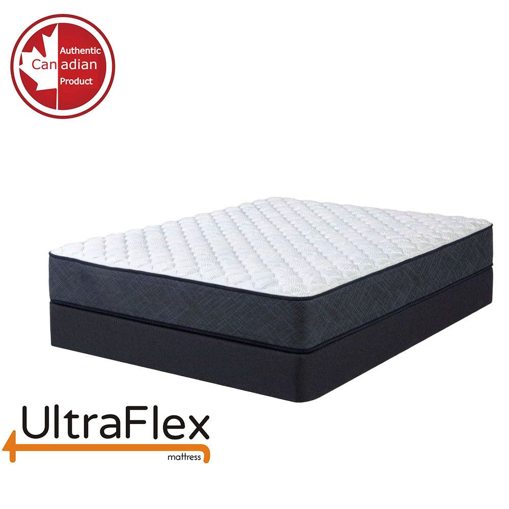 UltraFlex® RADIANCE - High-Density Natural Blend Foam Encasing, Cooling Gel, Eco-Friendly Orthopedic Mattress With Multiple Spinal Support Zones (Made in Canada)- With Waterproof Mattress Protector.