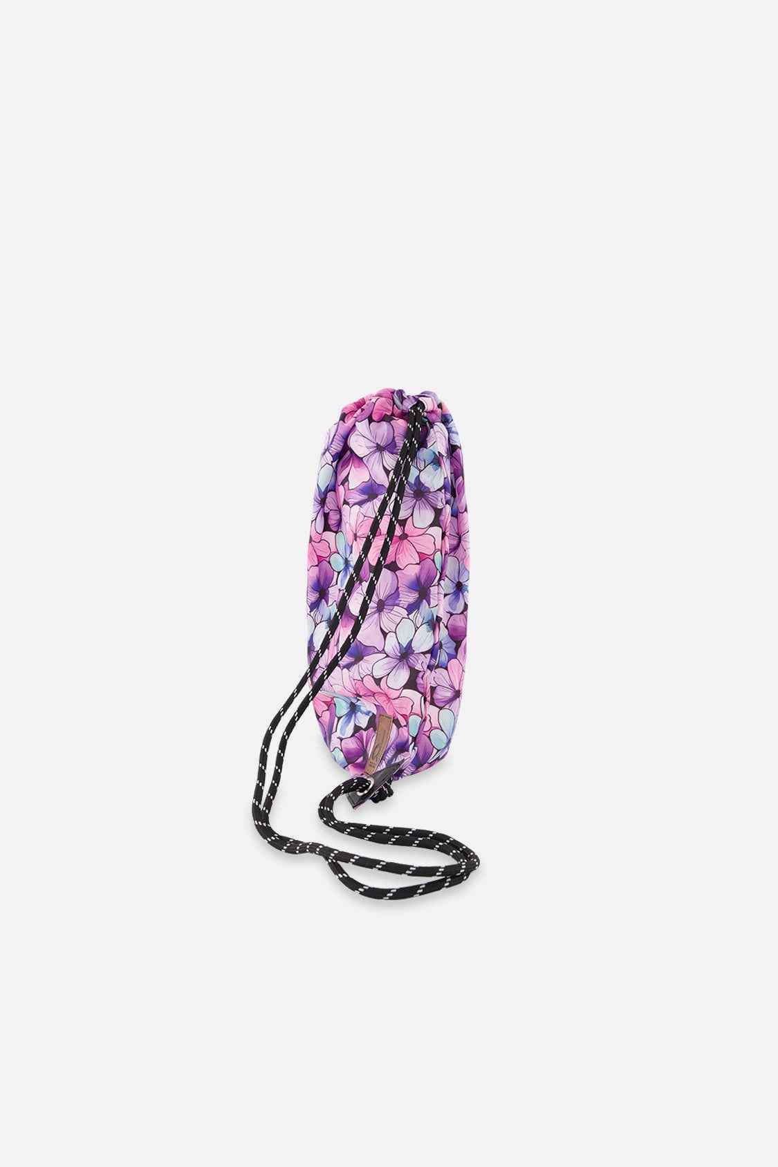 Drawstring Bag Black Floral Print