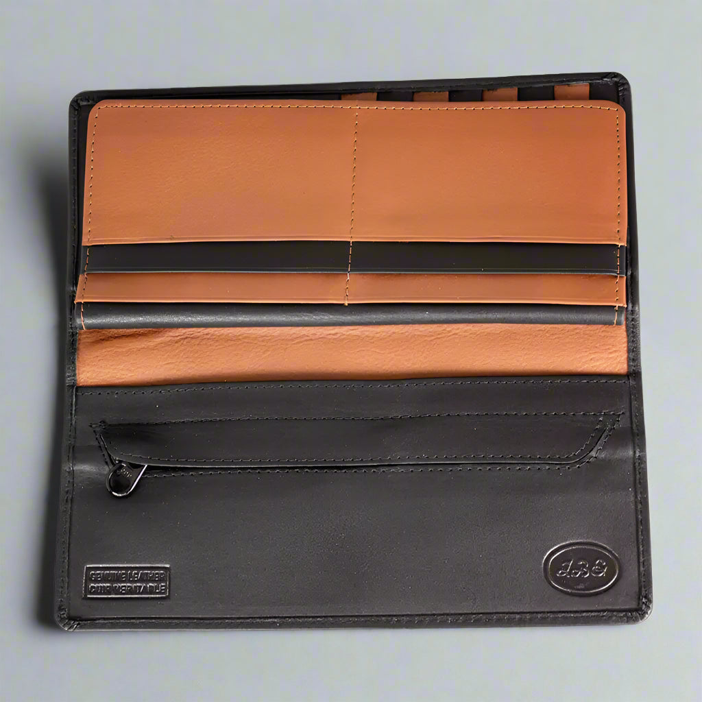 JBG International Men's Breast Pocket Leather Wallet