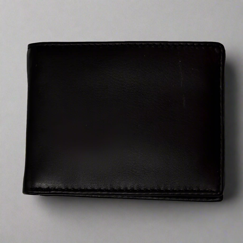 JBG International Men's Center Wing Bifold Leather RFID Wallet