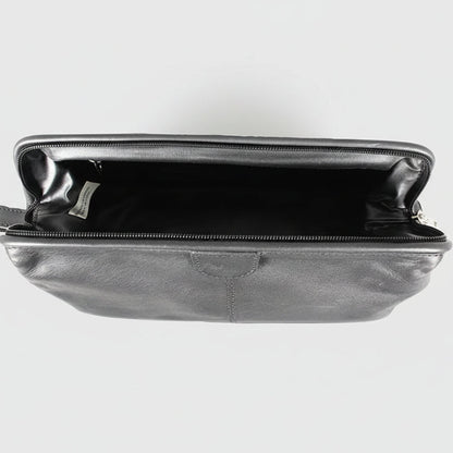 JBG International Structured Leather Toiletry Bag