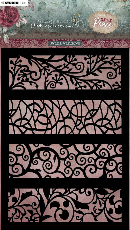 JMA Mask Swirl Windows Inner Peace 148x210x1mm 1 PC nr.129