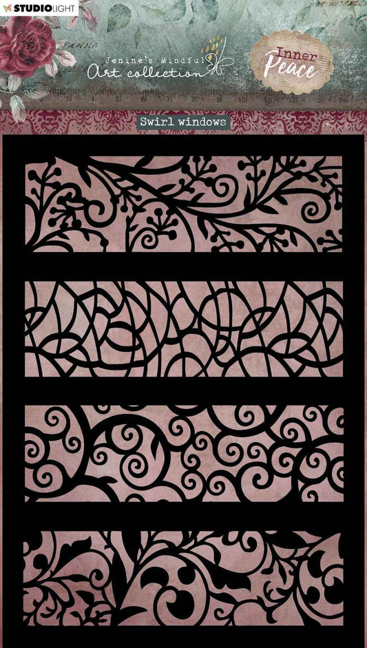 JMA Mask Swirl Windows Inner Peace 148x210x1mm 1 PC nr.129