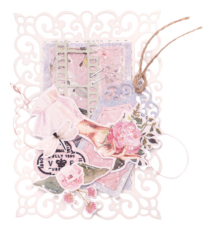JMA Stamp & Cutting Die Postage Stamps Romantic Moments 99x142x3mm 11 PC nr.63