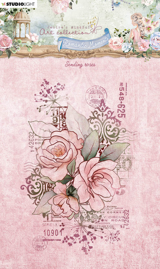 JMA Clear Stamp Sending Roses Romantic Moments 88x129x3mm 1 PC nr.481