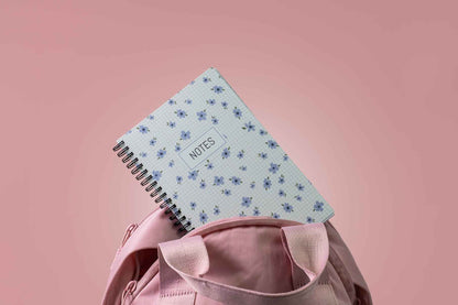 Purple Simple Floral Notebook