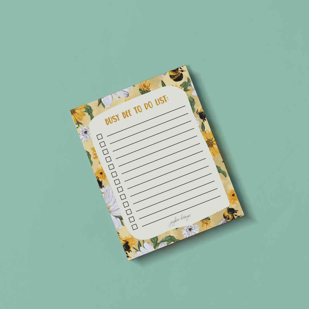 Busy Bee To Do List Notepad