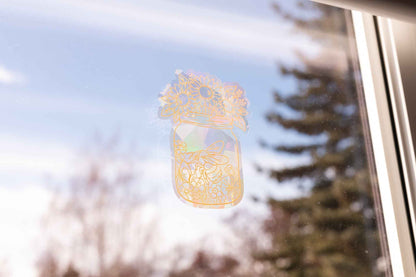 Mason Jar Bee Sun Catcher