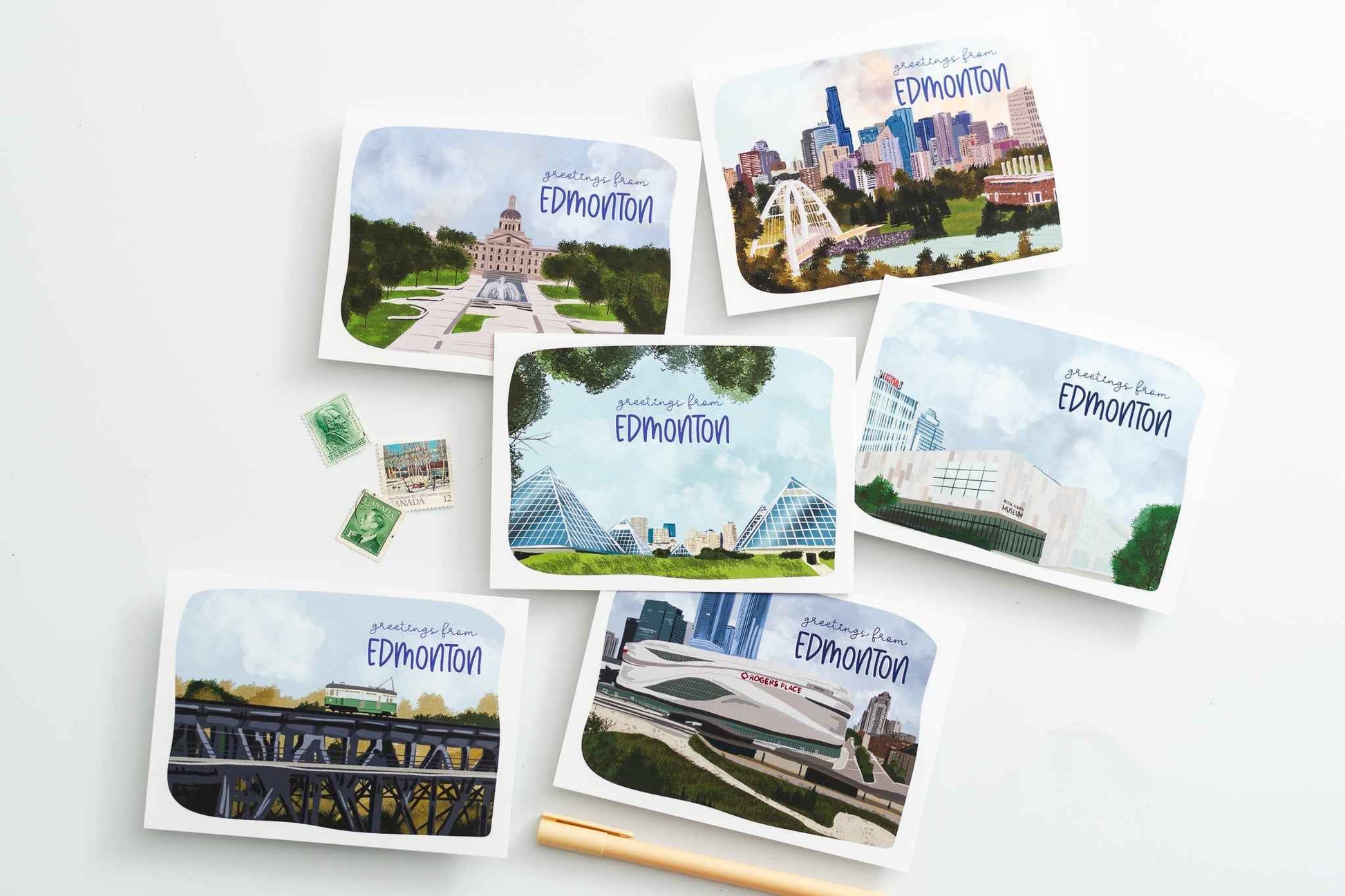 Rogers Place Edmonton Postcards
