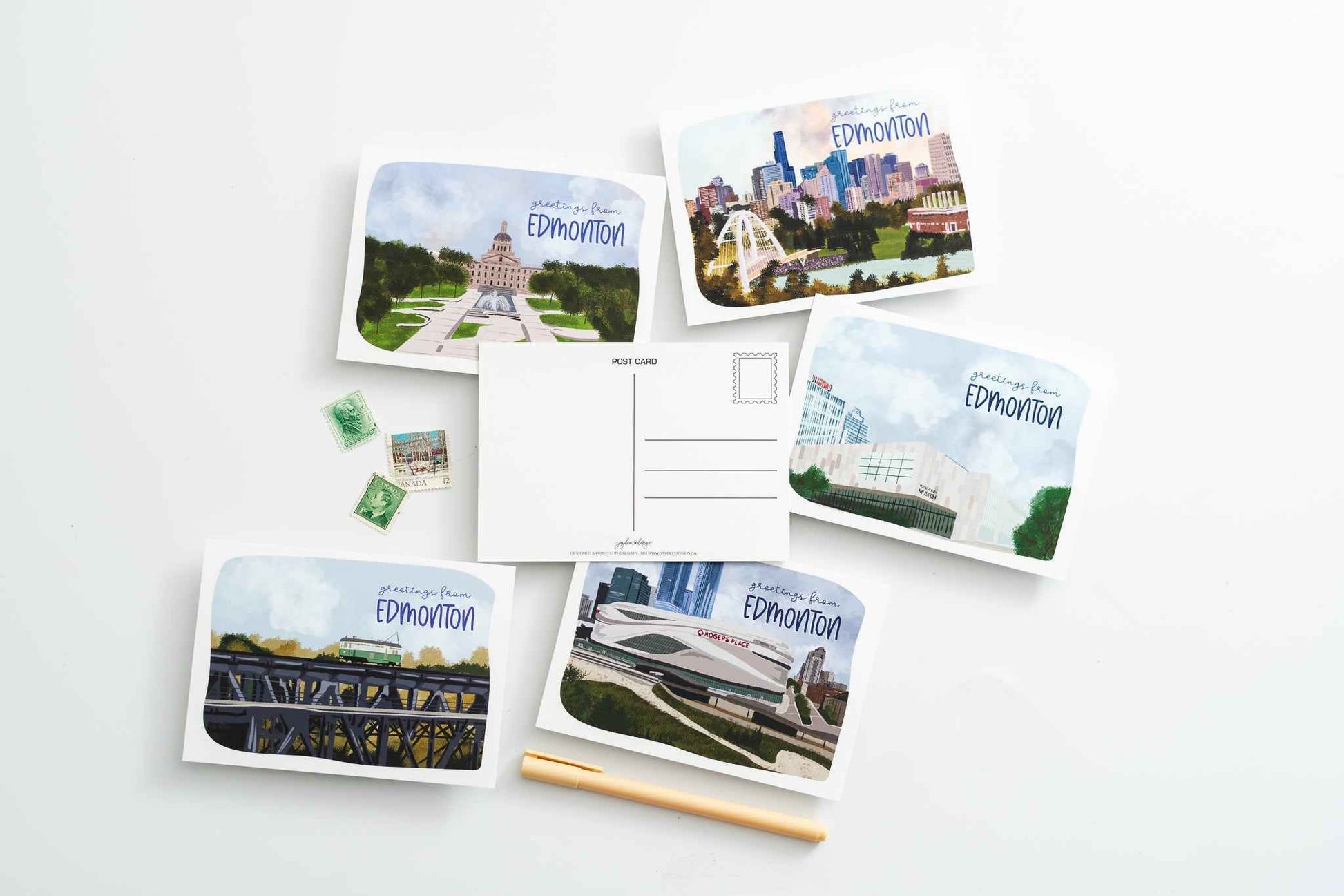 Rogers Place Edmonton Postcards