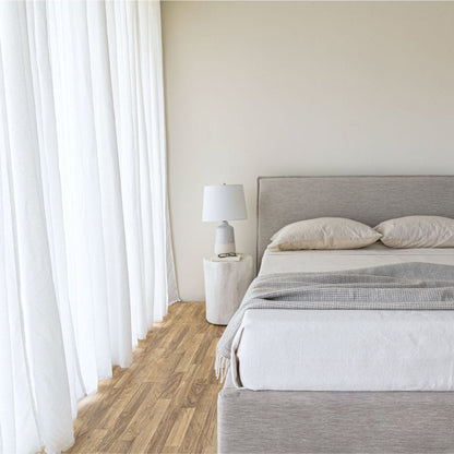Seine Upholstered Storage Bed - Sand