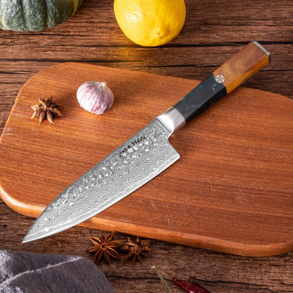 Kaze Katana | Kochmesser 15 cm Damast VG10 Stahl 67 Lagen