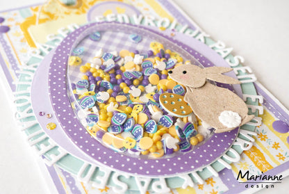 Marianne Design Enamel Dots - Yellow Glitter