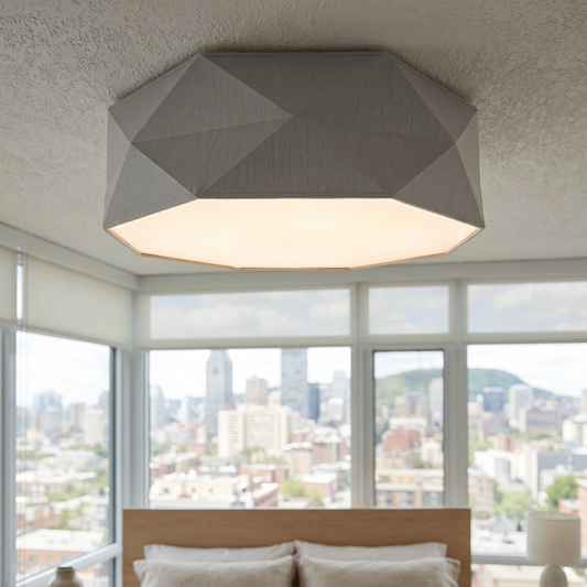 KANTOOR Gray Modern Flush Mount Light