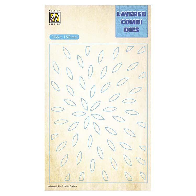 Nellie's Choice Layered Combi Dies Sunburst Layer C