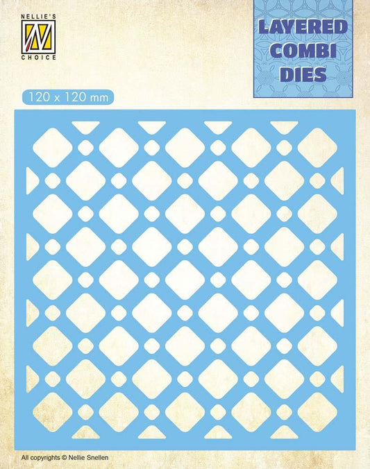 Layered Combi Dies Squares Layer B