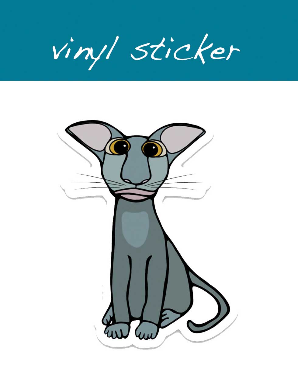 Vinyl Sticker - Loki the Cat