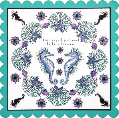 Pink Ink Designs Seas The Day 6 in x 8 in Clear Stamp Set