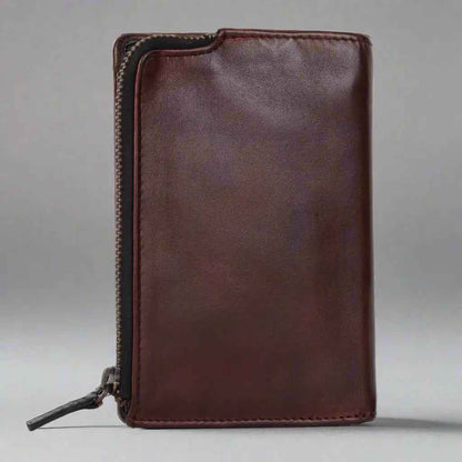MET Women's Two Tone Zip Around Leather Wallet
