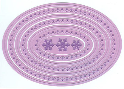 Multi Frame Dies "oval scalloped"