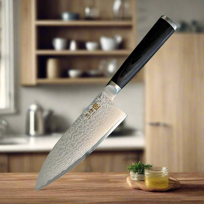Miyako SUS 165mm Deba Knife Right Hand | 33 Layer Damascus Steel Blade  – Made in Japan