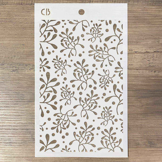 Ciao Bella Texture Stencil 5"x8" Mistletoe