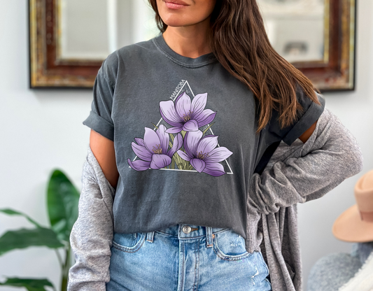 Crocus Triangle Unisex T-shirt | Manitoba Clothing