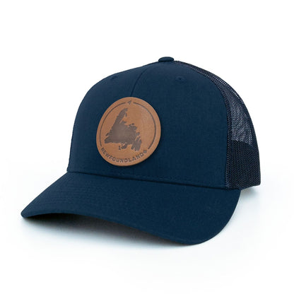 Newfoundland Leather Patch Trucker Hat