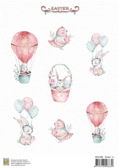Nellie's Vintage Sheets A4 Easter 2 Sheets