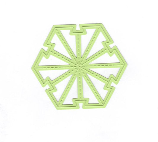 Nellie's Folding Die - Christmas Ball Star Small