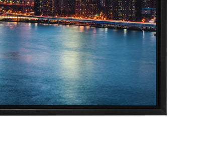 Cities Skylines-NYC Sunset Bridge-Wall Art