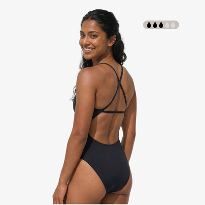 SecureFlo Onyx X-Back Period Training Swimsuit by Norca