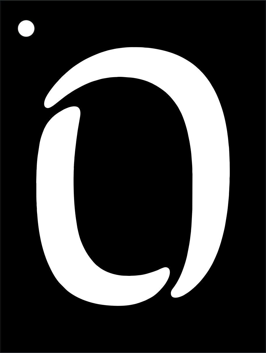 Mini Stencil Upper Case Letter